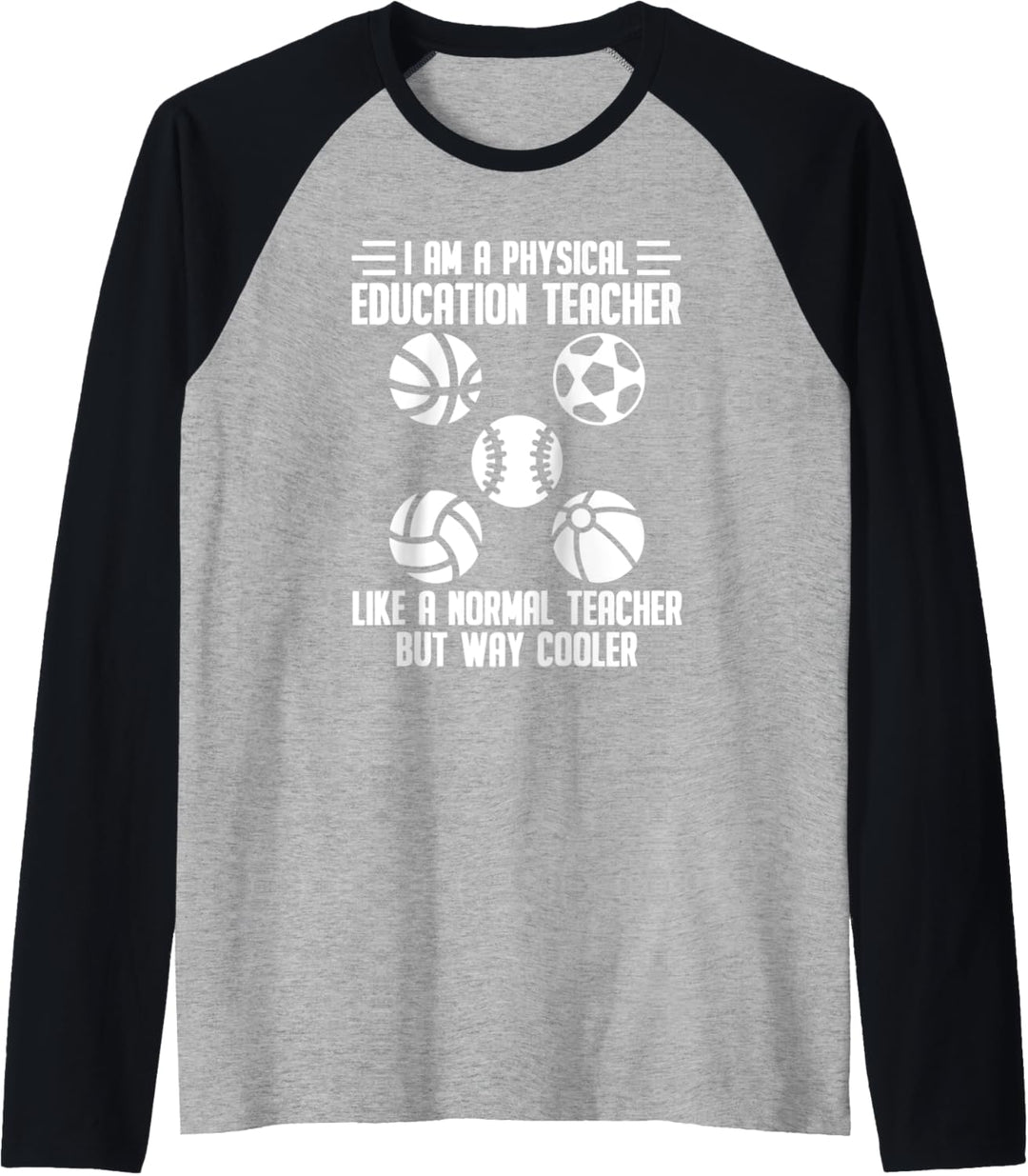 Sport Lehrer Sportunterricht - Cooler Pädagoge Sportlehrer Raglan
