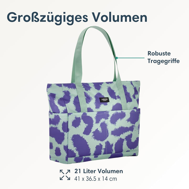 LARKSON Strandtasche Damen & Herren - Linn - Grosse Beach Bag für Strand, Schwimmbad, Pool - Tote Ba