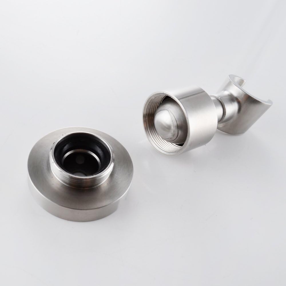 Massiver Edelstahl Brausehalter mit Kugelgelenk universal Modell KF -