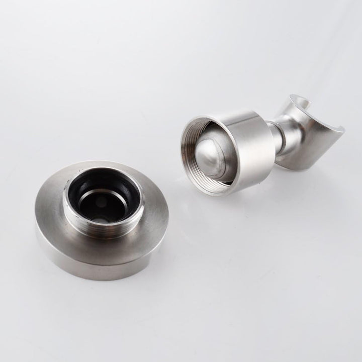 Massiver Edelstahl Brausehalter mit Kugelgelenk universal Modell KF -