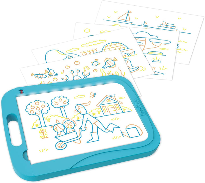 Nathan – Dessinéo Mein Zeichentablett, beleuchtetes Zeichentablett für Kinder ab 4 Jahren, zum Mitne