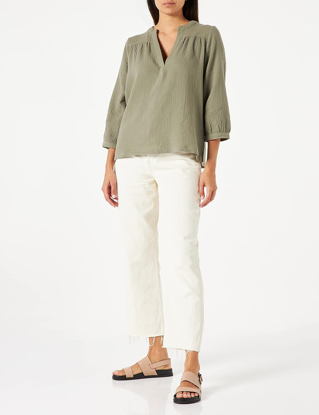 PART TWO Damen Paripw Bl Relaxed Fit Blouse 38 Vetiver, 38 Vetiver