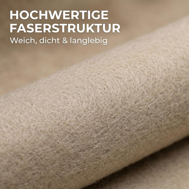 poolomio® Bodenschutzvlies rechteckig 370 x 370 | robuste Poolunterlage Outdoor | Poolbodenplane mit