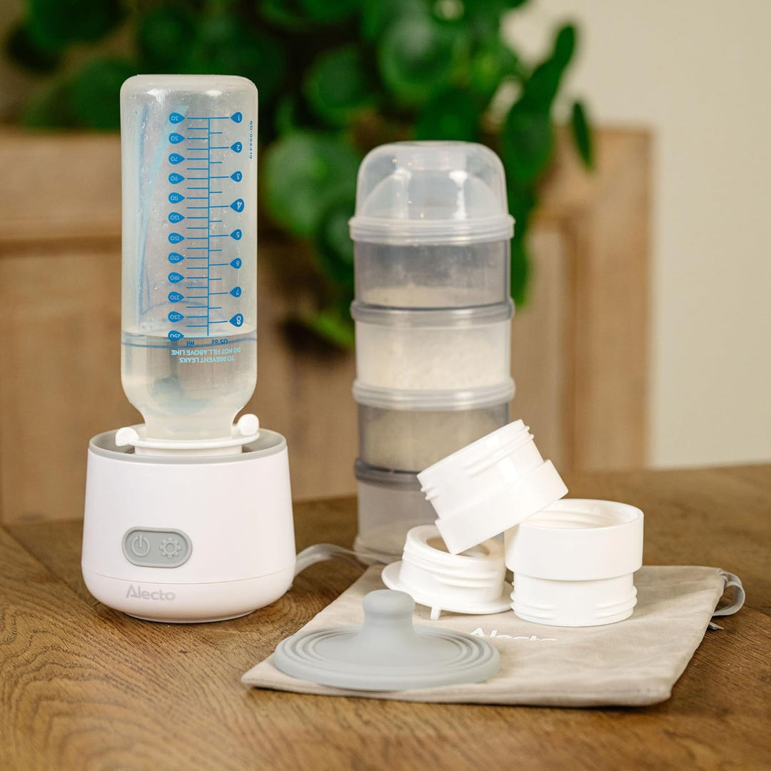 Alecto BW1000 - Tragbarer Flaschenwärmer für unterwegs und auf Reizen, geeignet für nahezu alle Baby
