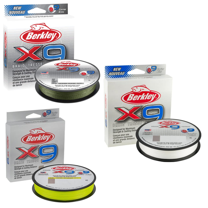 Berkley X9 geflochtene Angelschnur – 9-fache geflochtene Schnur zum Salzwasser- und Süsswasserangeln