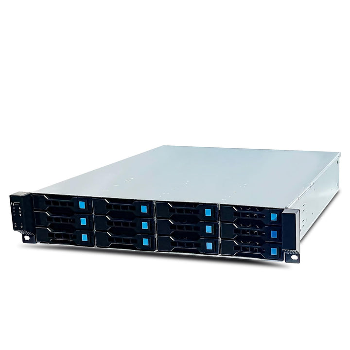 FANTEC 2563 SRC-2012X07-12G/6G 19" 4HE 680mm Storage Gehäuse, 12x SAS/SATA Einschübe mit je 2 Status