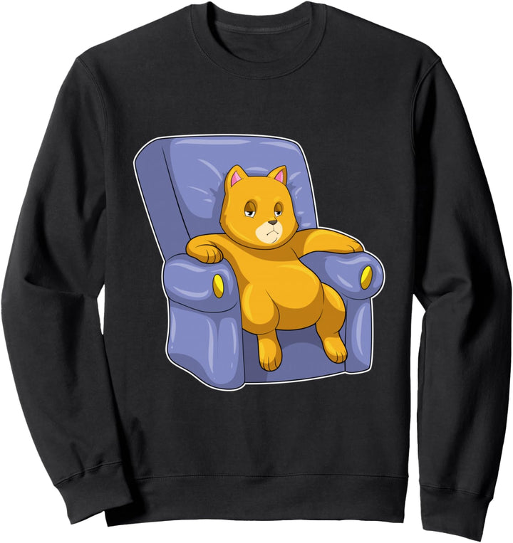 Katze Sessel Sweatshirt