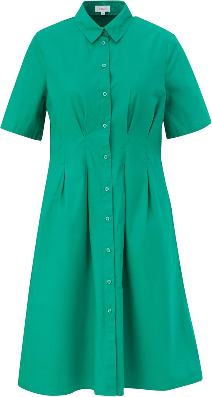 s.Oliver Kleid mit Kellerfalten 36 Grün, 36 Grün