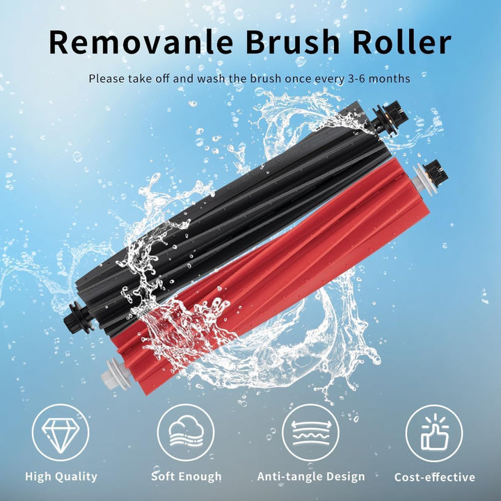 2 Stück Hauptbürste Zubehör für Roborock S8 / S8+ / S8 Pro Ultra / Q5 Pro / Q5 Pro+ / Q8 Max / Q8 Ma