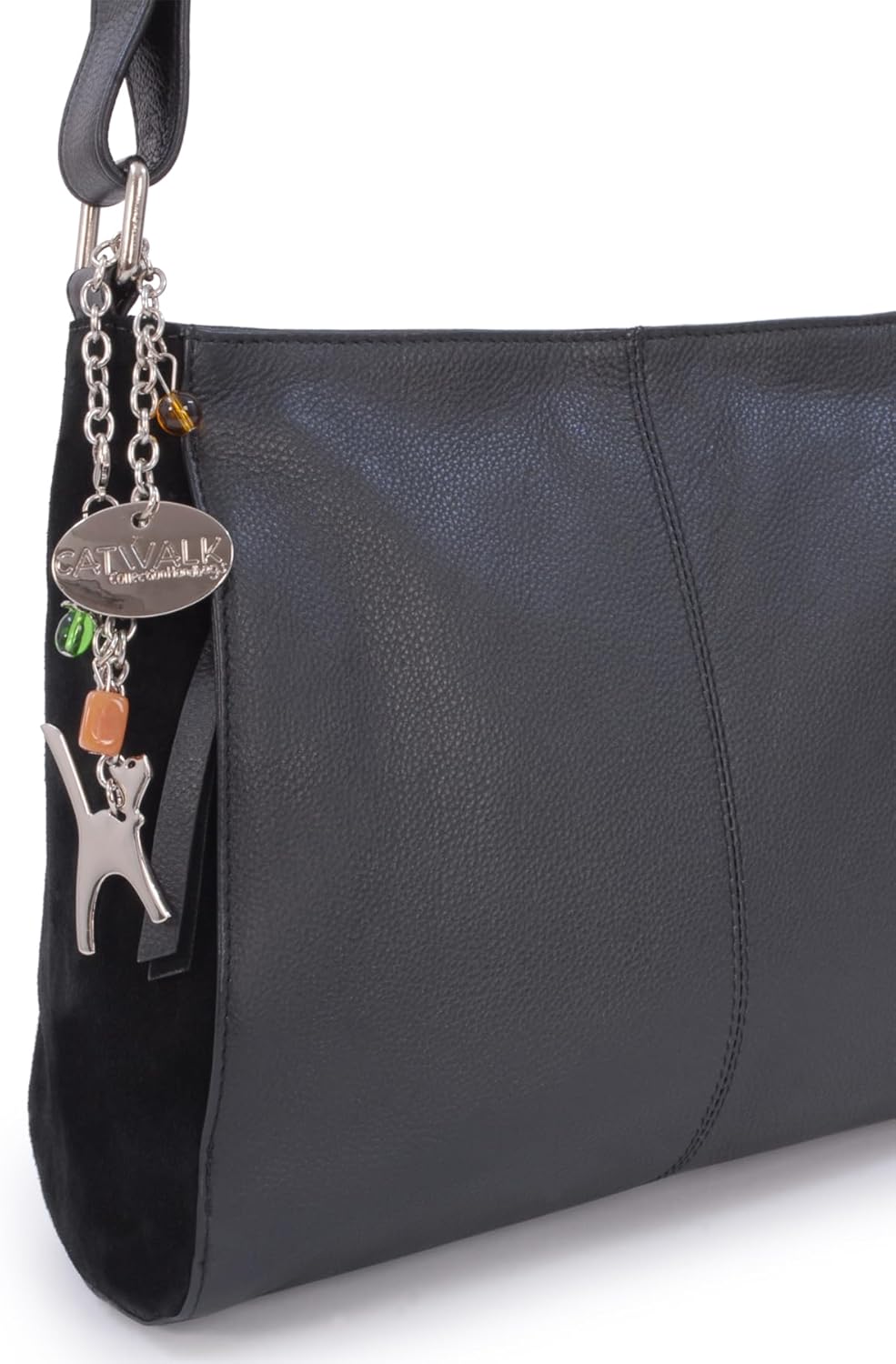 Catwalk Collection Handbags - Leder Und Veloursleder - Umhängetasche/Schultertasche von Kindle/Table