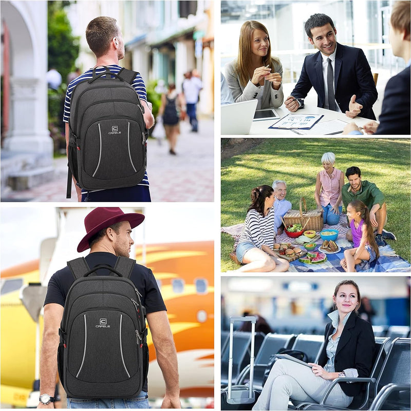 Cafele Rfid Anti-Diebstahl-Rucksack Laptop Schulrucksack Teens Bookbag Mittlerer Computerrucksack mi