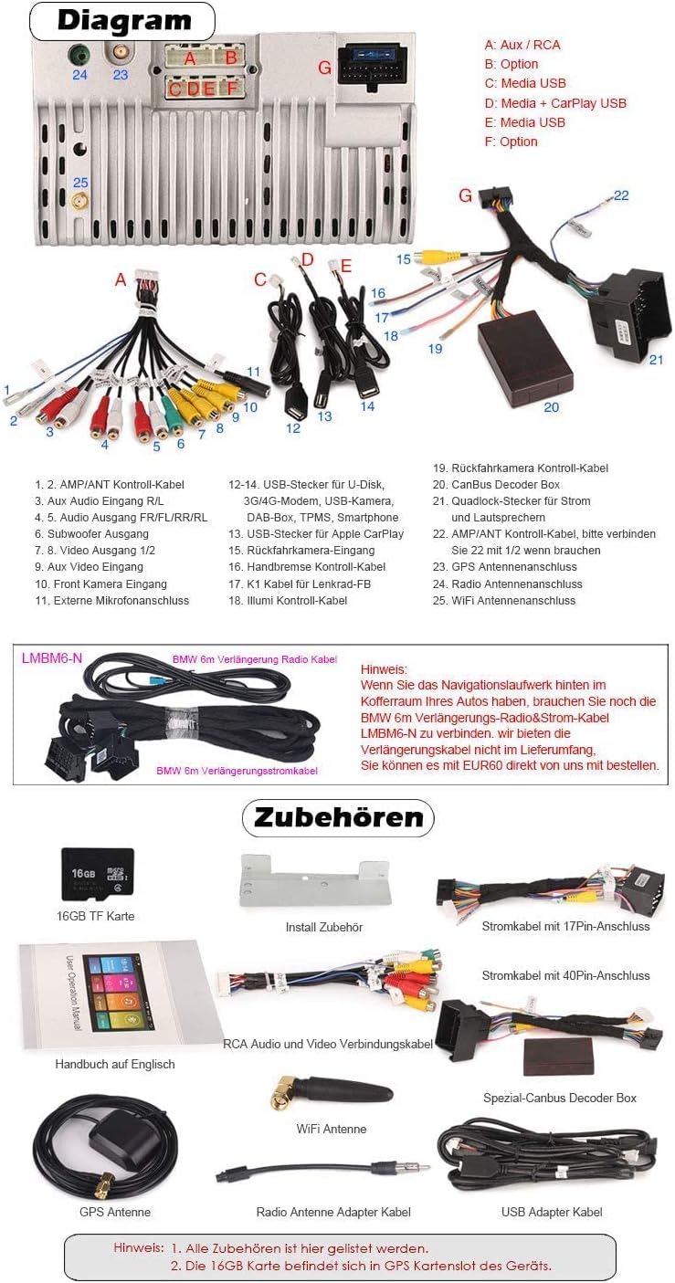 Erisin 10.25 Zoll Android 10.0 Autoradio mit GPS Navi Für BMW 5er E39 E53 M5 X5 Eingebauter CarPlay