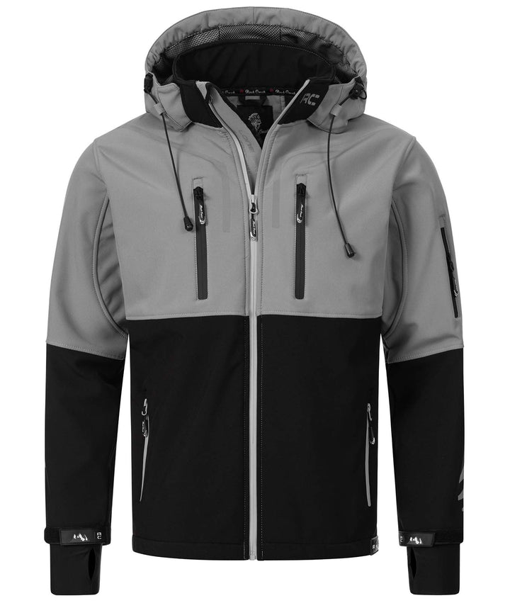 Rock Creek Herren Softshell Jacke Outdoor H-222 S Grau, S Grau