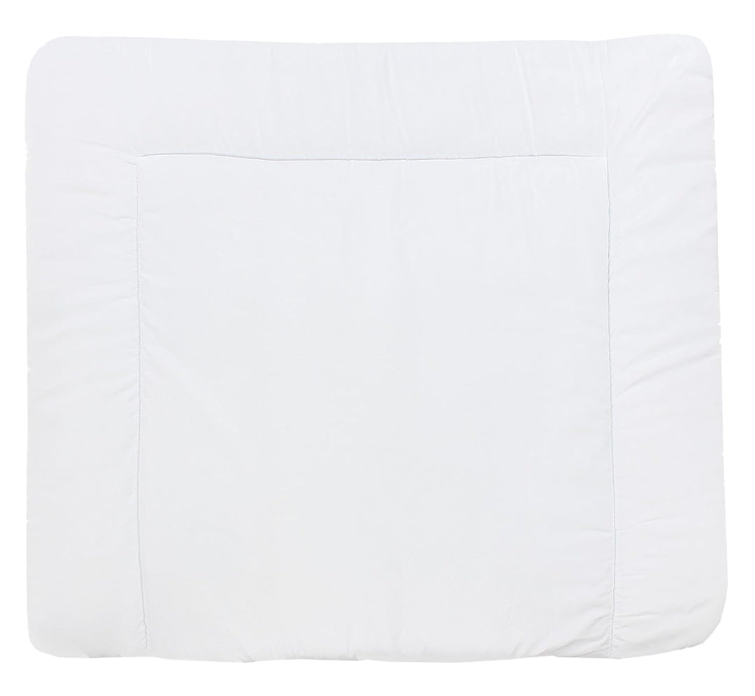 TupTam Baby Wickeltischauflage mit Baumwollbezug Gemustert, Farbe: Grau/Fuchs Mint, Grösse: 75 x 85