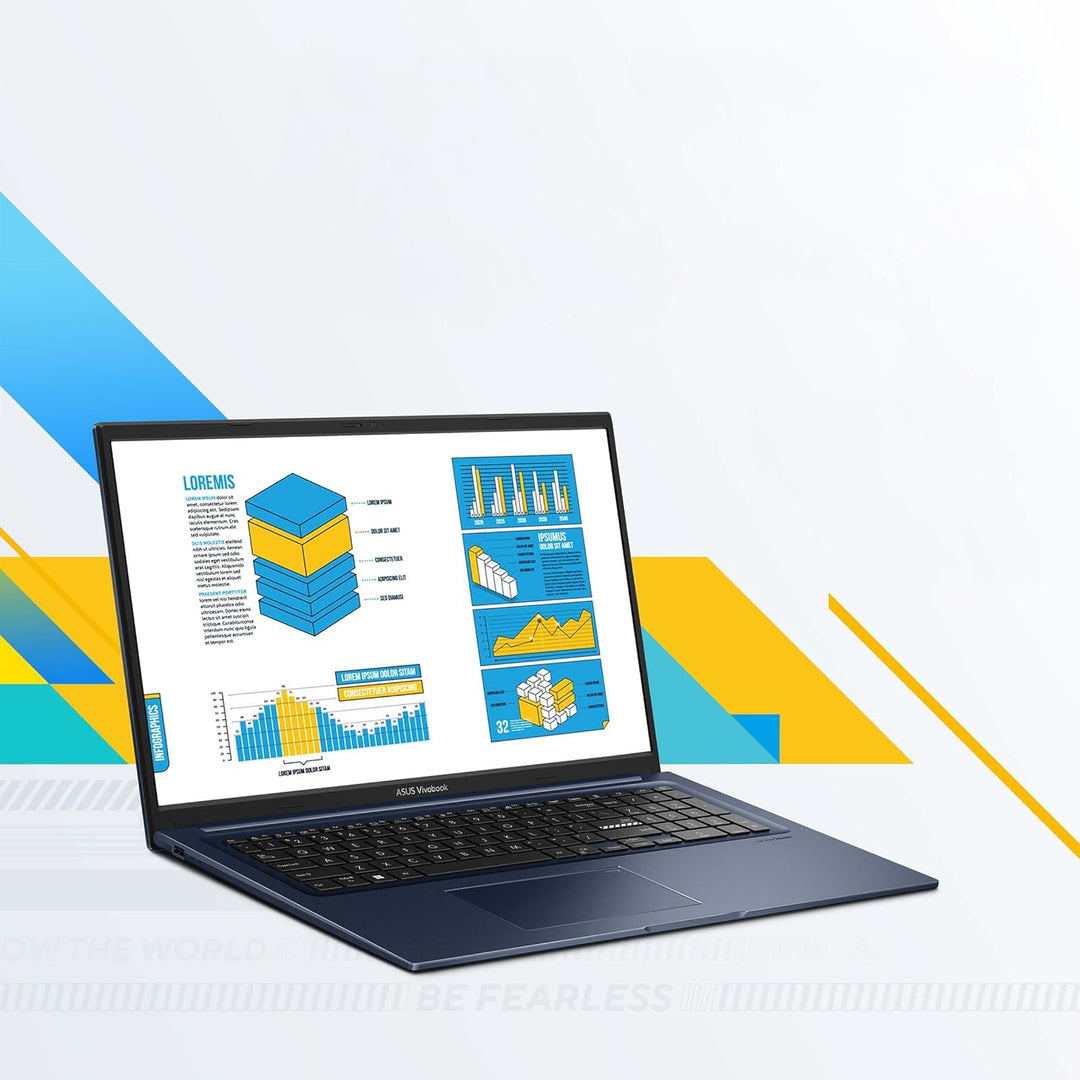 ASUS Vivobook 17 | Quiet Blue (X-Serie) | 17,3" FHD | Core 5 120U | RAM: 12GB | SSD: 1TB | Windows 1