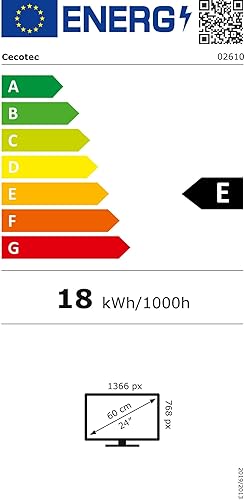 Cecotec TV 0 Series 24 Zoll, HD, Optimale Auflösung von Bildern und Videos, Dolby, HDMI/USB, Fernbed