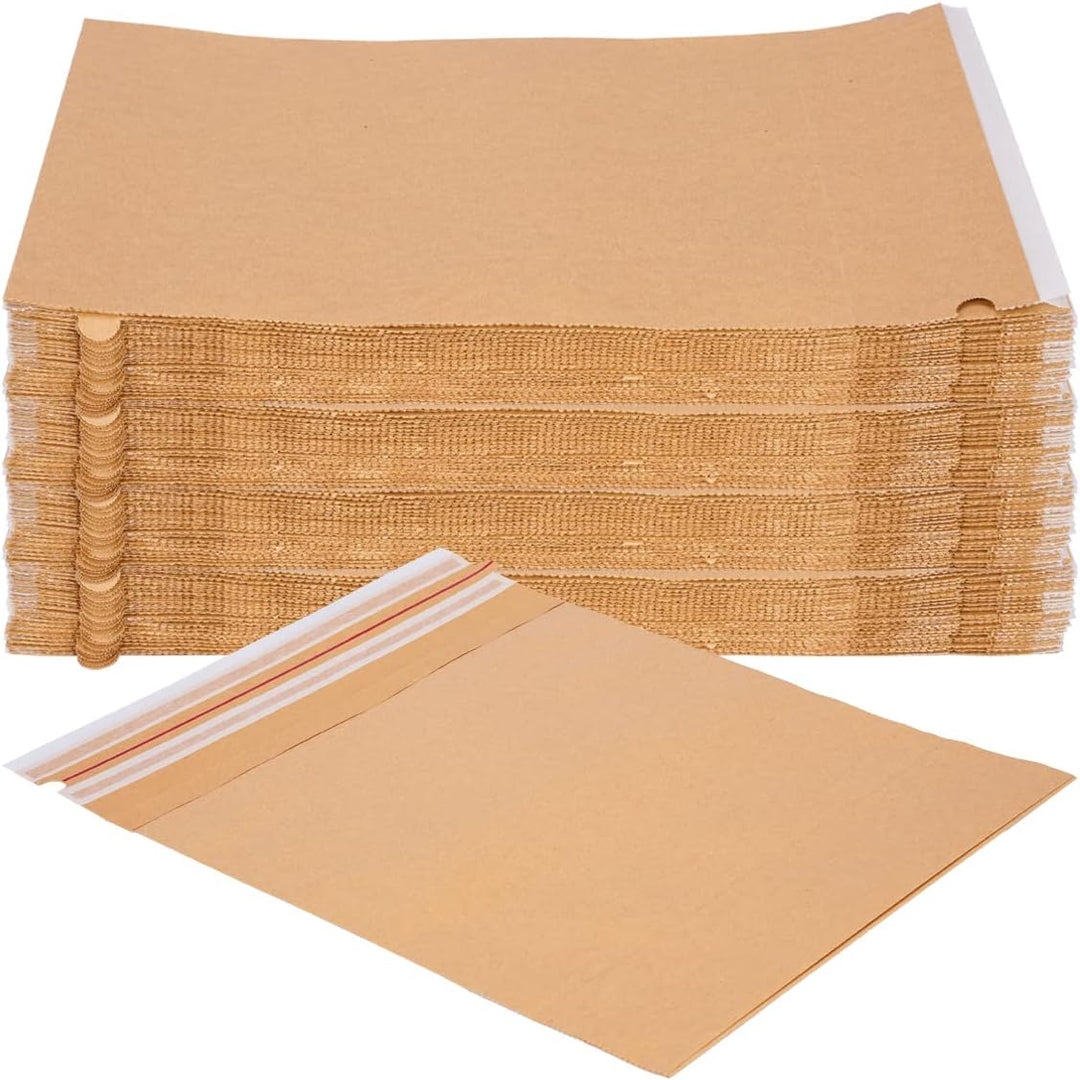 250 Versandbeutel aus Kraftpapier 120 g/m² wiederverschliessbar 34 x 37 cm | Grösse und Stückzahl wä