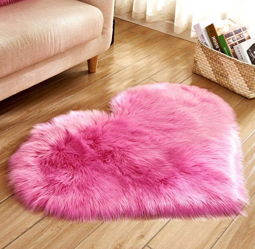 Faux Lammfell Teppich Kunstfell Matte Sofa-Deco 29 (Rhodo, 70 * 90) 70*90CM Rhodo, 70*90CM Rhodo