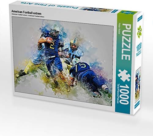 CALVENDO Puzzle American Football extrem 1000 Teile Lege-Grösse 64 x 48 cm Foto-Puzzle Bild von Pete