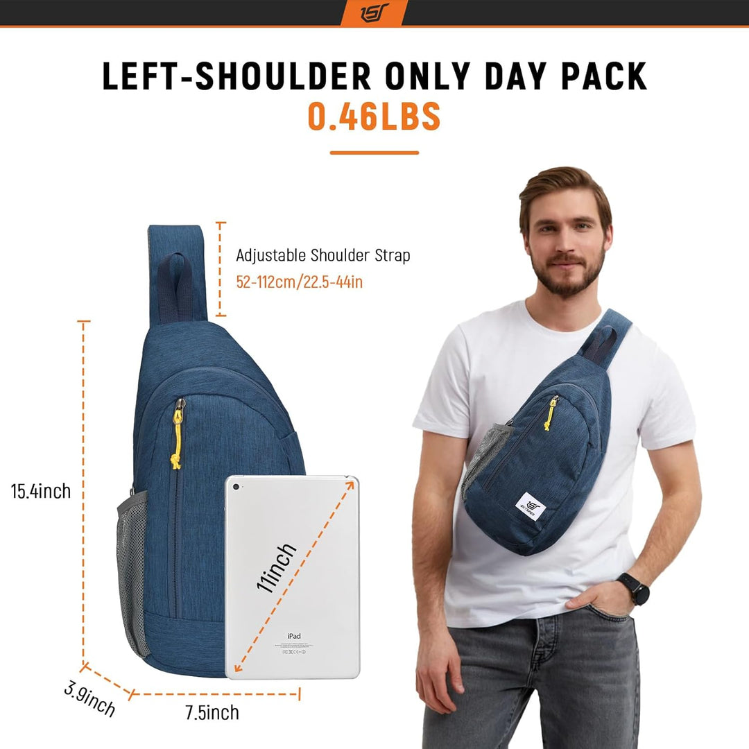 SKYSPER Brusttasche Schultertasche Leichte Sling Bag Herren Klein Schulter Tasche RFID-Schutz Crossb