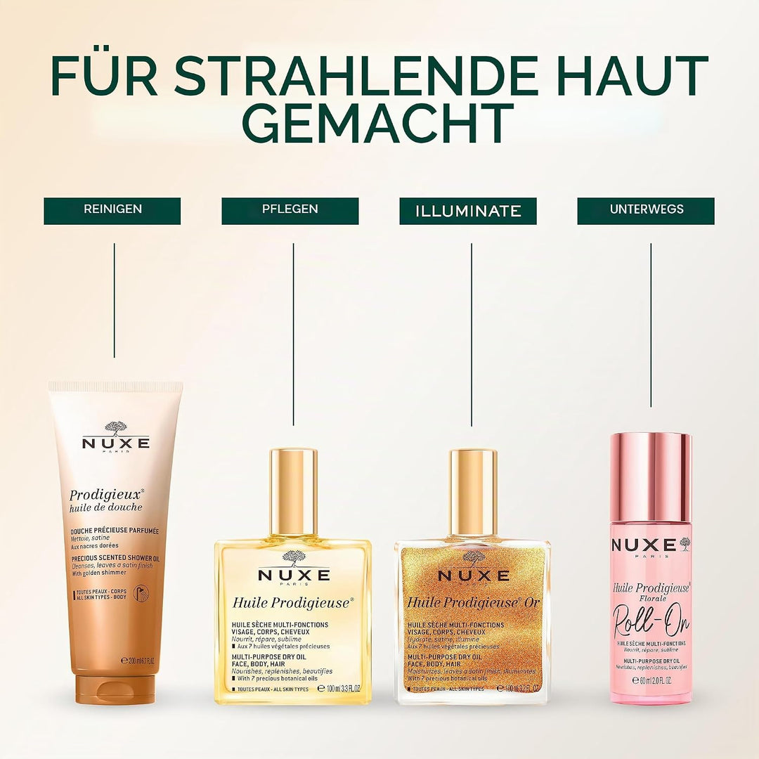 Nuxe Huile Prodigieuse – Pflegeöl für Gesicht, Körper und Haar – Alle Hauttypen (1 x 100 ml) 100 ml