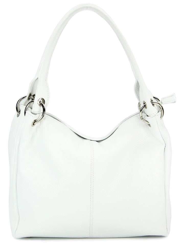 Belli italienische Leder Schultertasche Damentasche Handtasche Shopper Lilly - 33x28x14 cm (B x H x