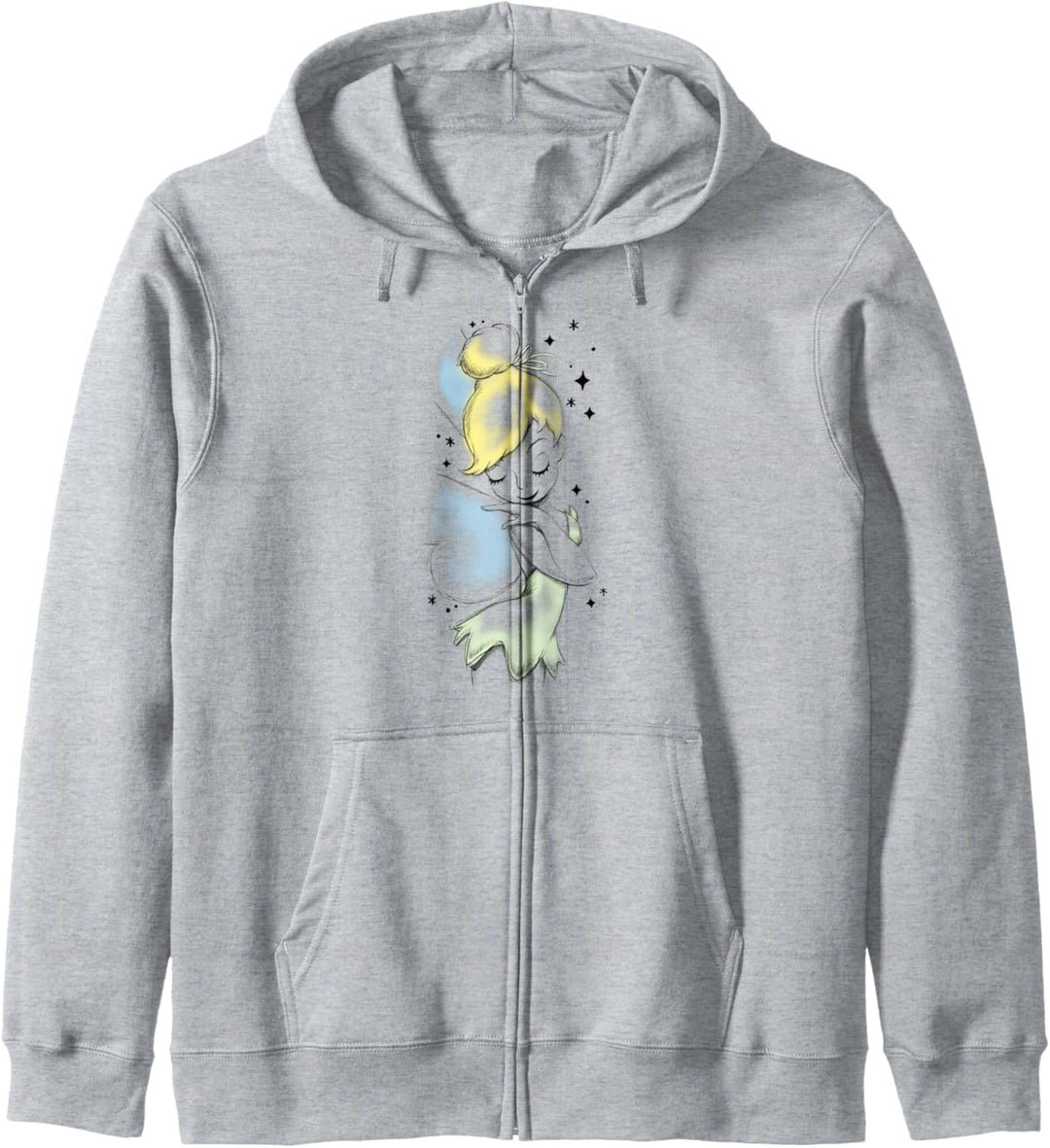 Disney Peter Pan Tinkerbell Airbrush Style Sketch Kapuzenjacke