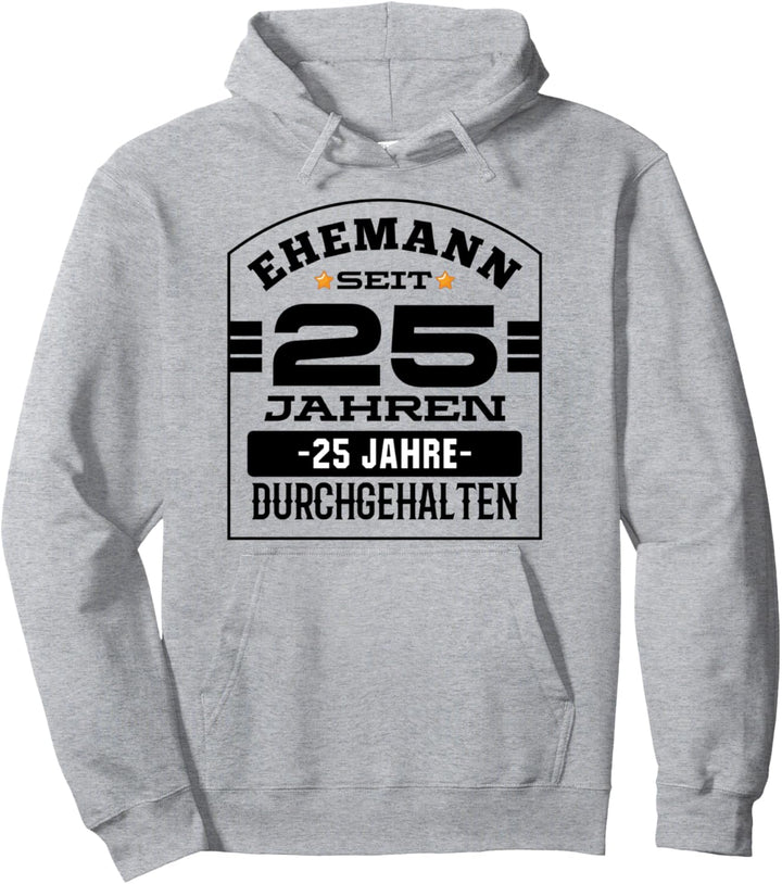 Hochzeitstag Verheiratet Ehe Paar 25 Jahre Silberhochzeit Pullover Hoodie