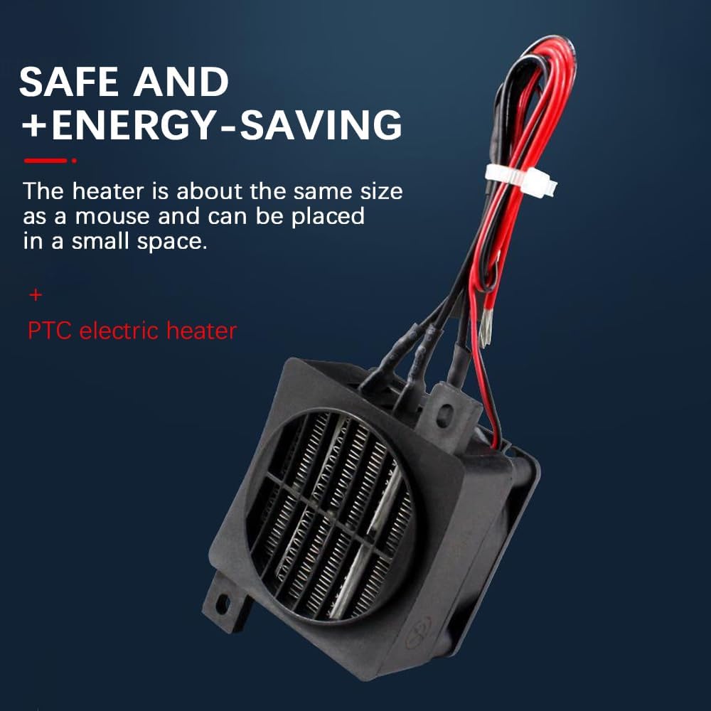 PTC Heizung 12V, Lufterhitzer Energiesparend PTC Heizelement 12V 150W mit Konstanter Temperatur Heiz