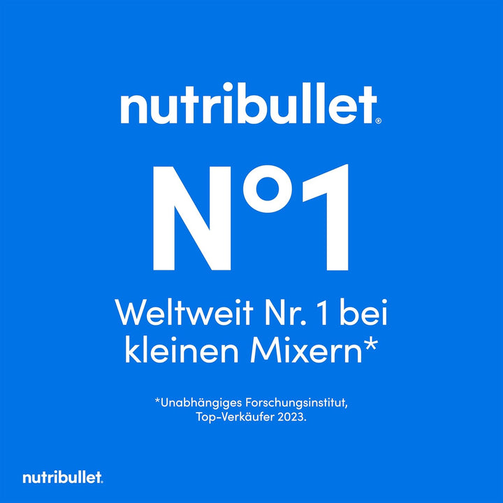nutribullet Flip tragbarer Mixer, 590ml isolierter Edelstahlbecher, hält bis zu 24 Stunden kalt, mix