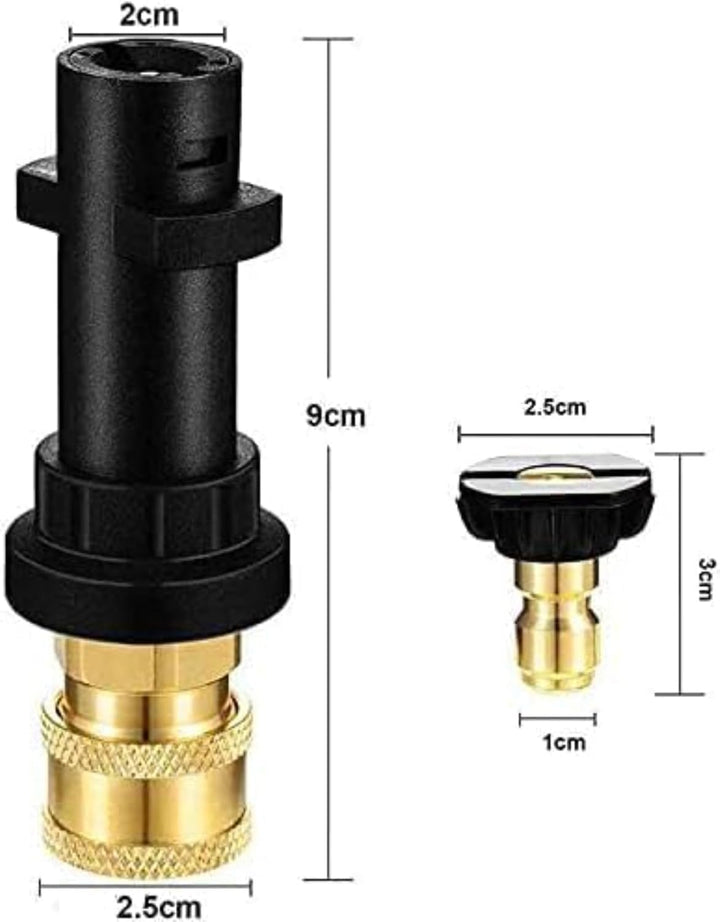 Adapter für Hochdruckreiniger, mit Schnellkupplung, 1/4 Zoll, kompatibel mit Kärcher Hochdruckreinig