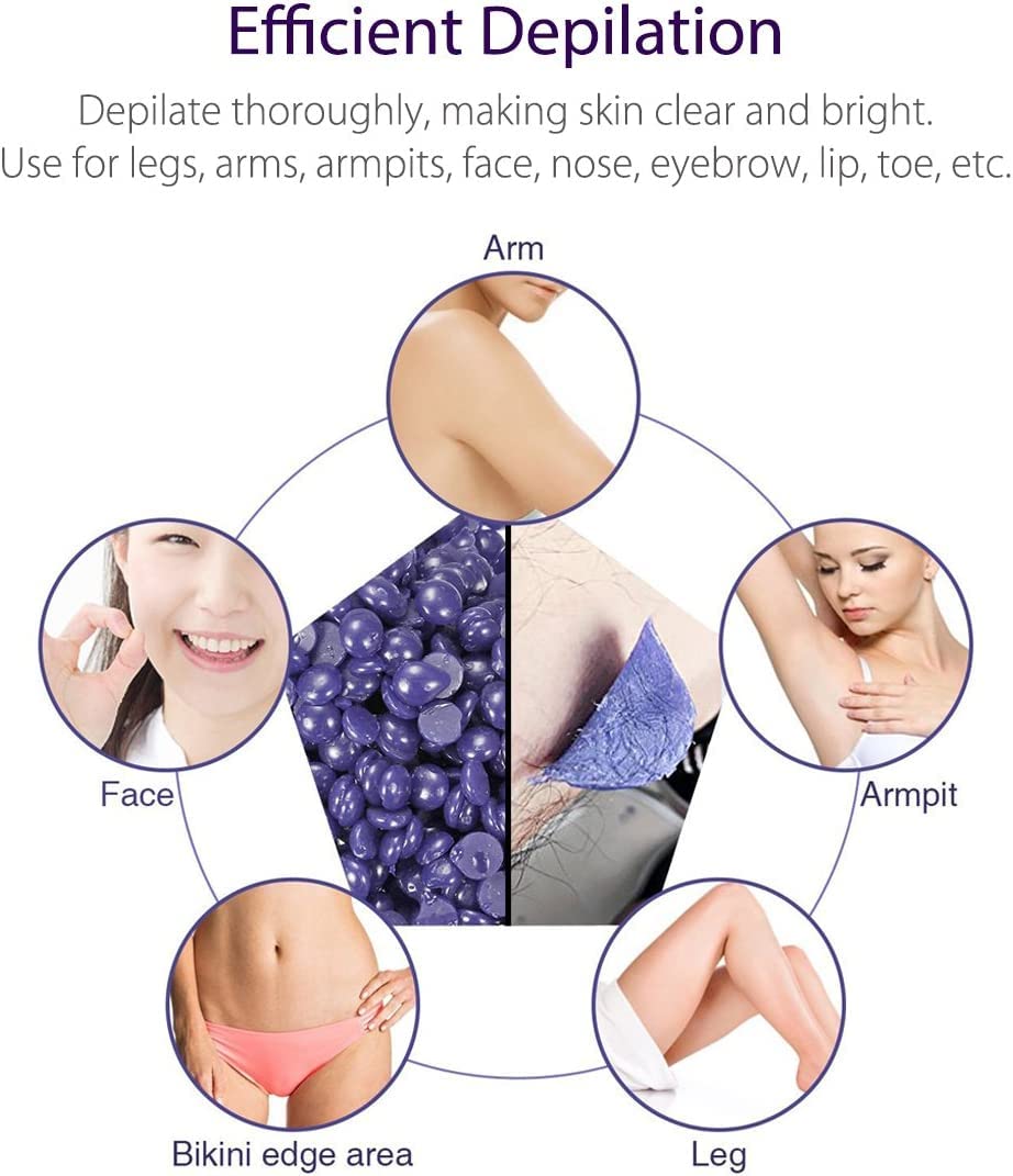 Waxing set Wachsmaschine Wachswärmer gerät, Wax Warmer mit Wachsperlen für Wachs Haarentfernung, Wax