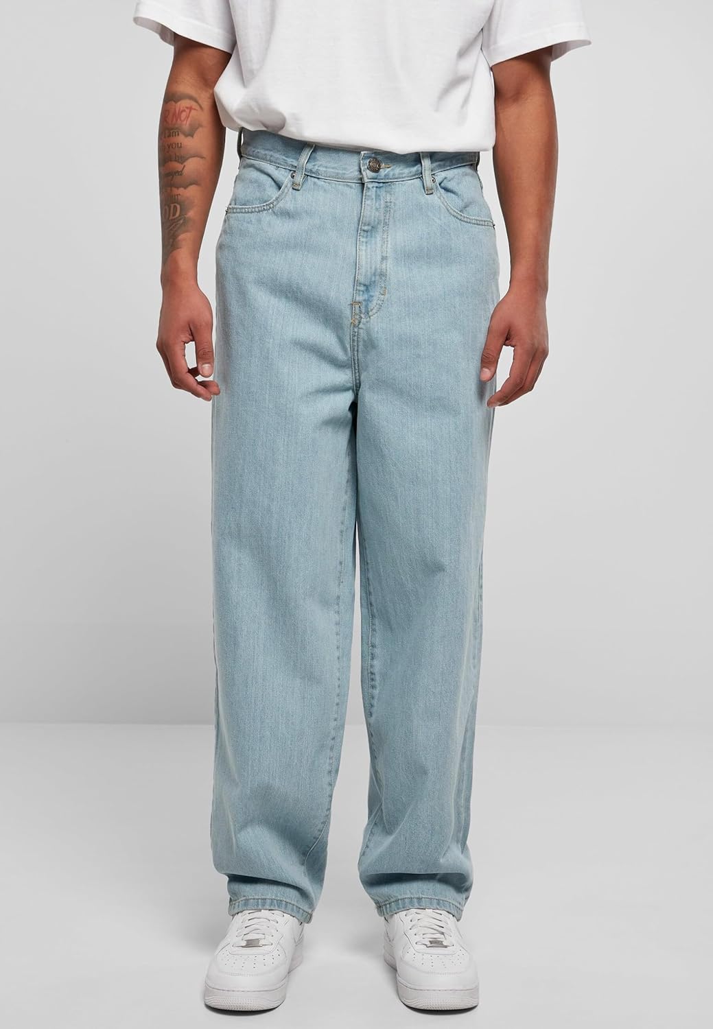 Urban Classics Herren Jeans 90‘s Jeans, weite Männer Jeans im Retro-Stil der 90er Jahre, Oversized F