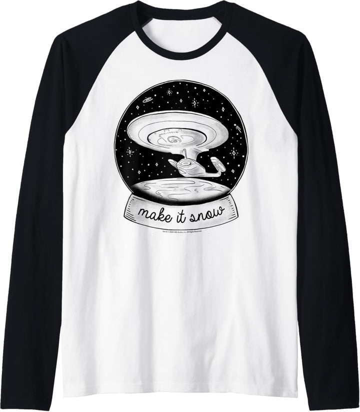Star Trek: The Next Generation Enterprise Snow Globe Raglan