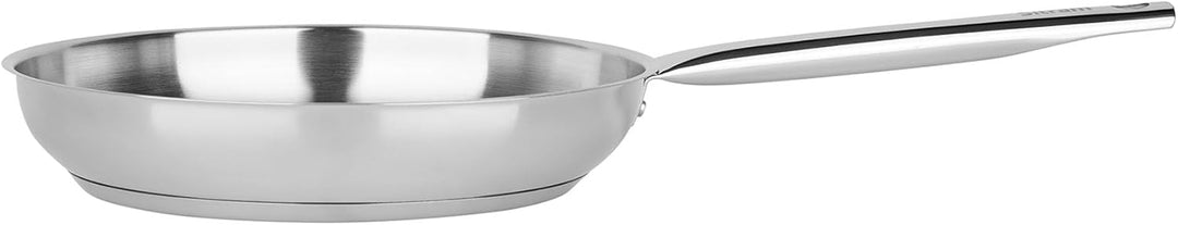 Sitram 717094 Endurance Pfanne, Ø 28 cm, 100% Edelstahl – 3-lagiger Boden – innen ohne schädliche Be