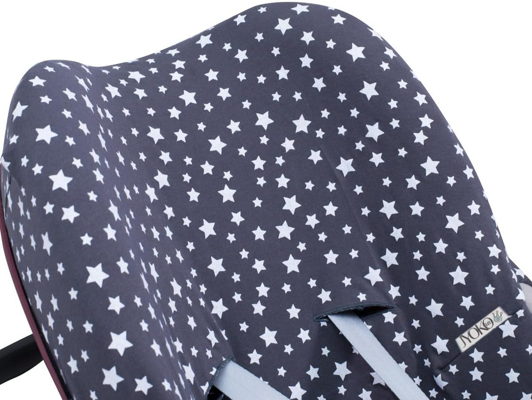 JYOKO KIDS Baumwollbezug für Autositz kompatibel mit Pebble Maxi Cosi, Bebe Confort (Winter Sky) Win