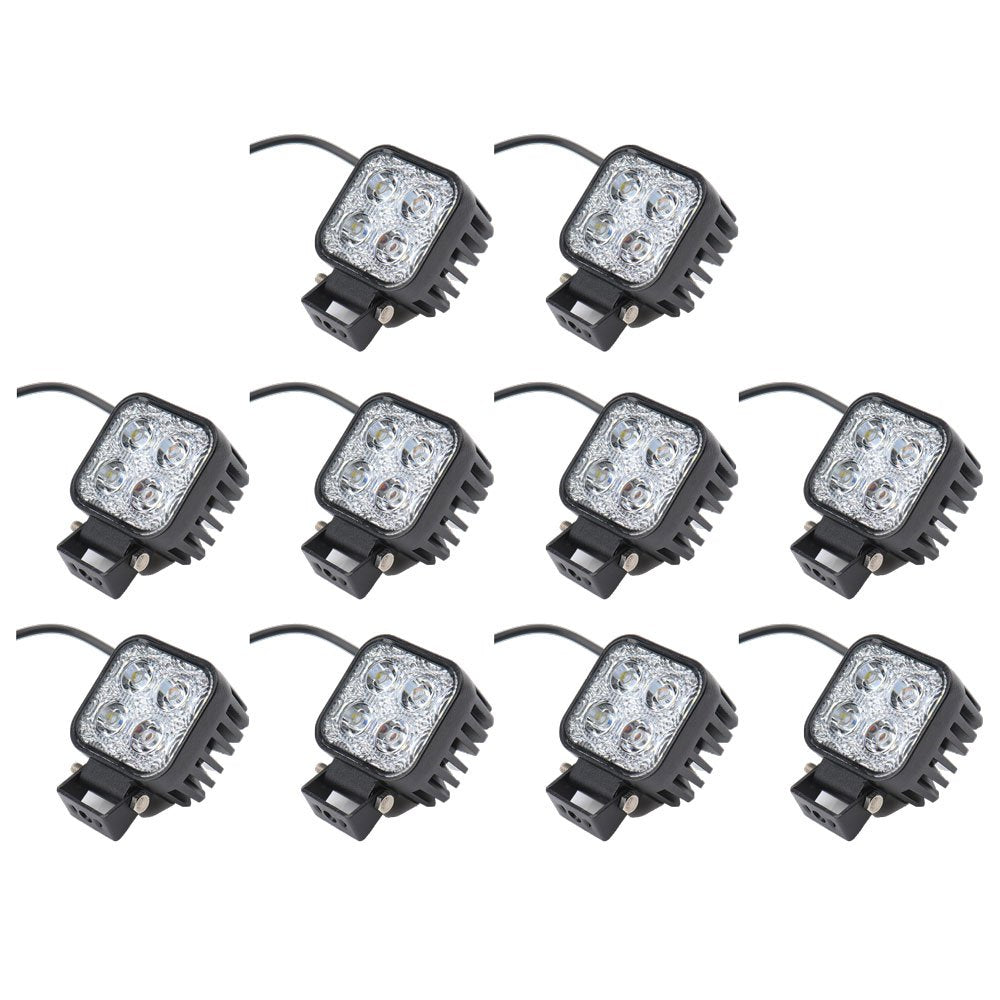 10X 12W Led Arbeitsscheinwerfer Offroad Lampe Flood Scheinwerfer LED Arbeitslicht 12V 24V Zusatzsche
