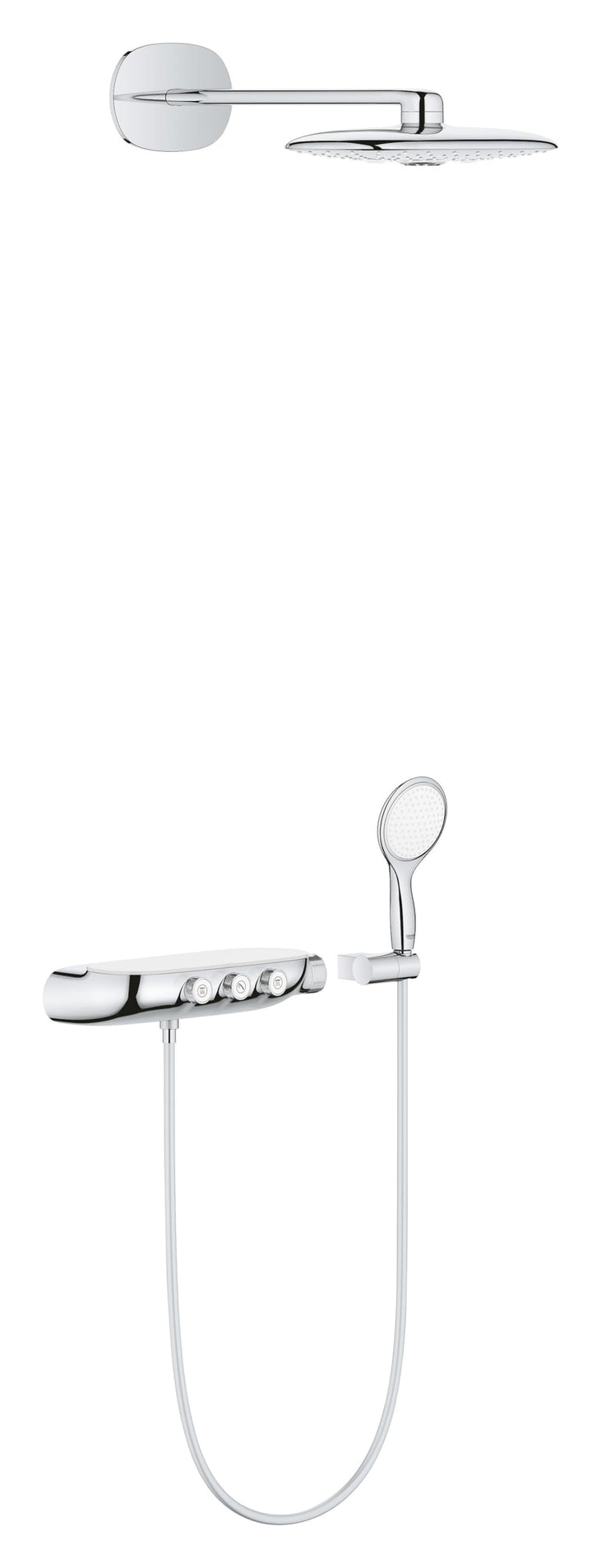 GROHE Rainshower Smartcontrol Duo 360 - Duschsystem mit Thermostatbatterie (wassersparend, Verbrühun