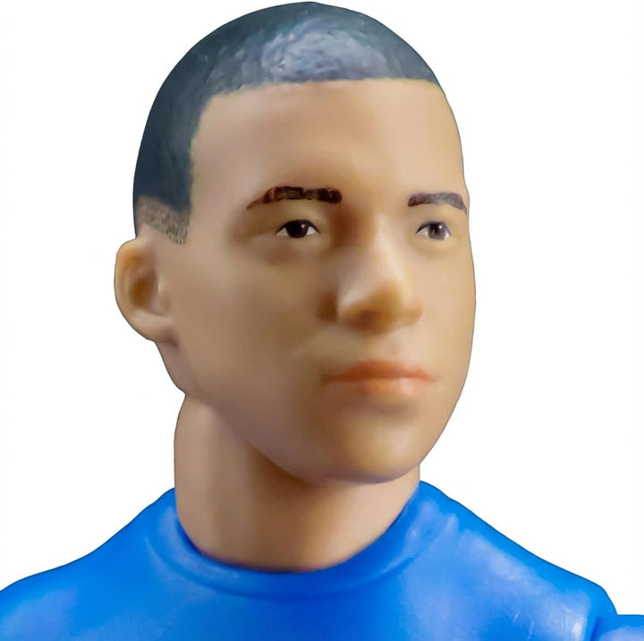 Megableu - FFF-Figur Killian Mbappé Nr. 10 – 20 cm – grosse Fussballfigur realistisch & beweglich mi