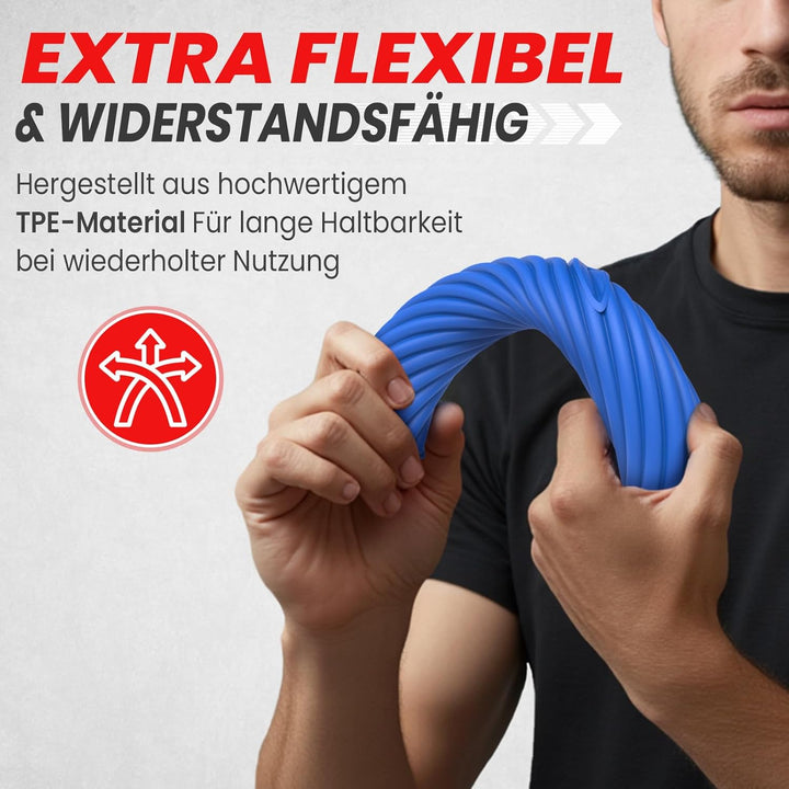 Flexible Widerstand Bar 3er Set, 3 Widerstände Tennisarm Bar,Griffkraft Training, Fitness Widerstand