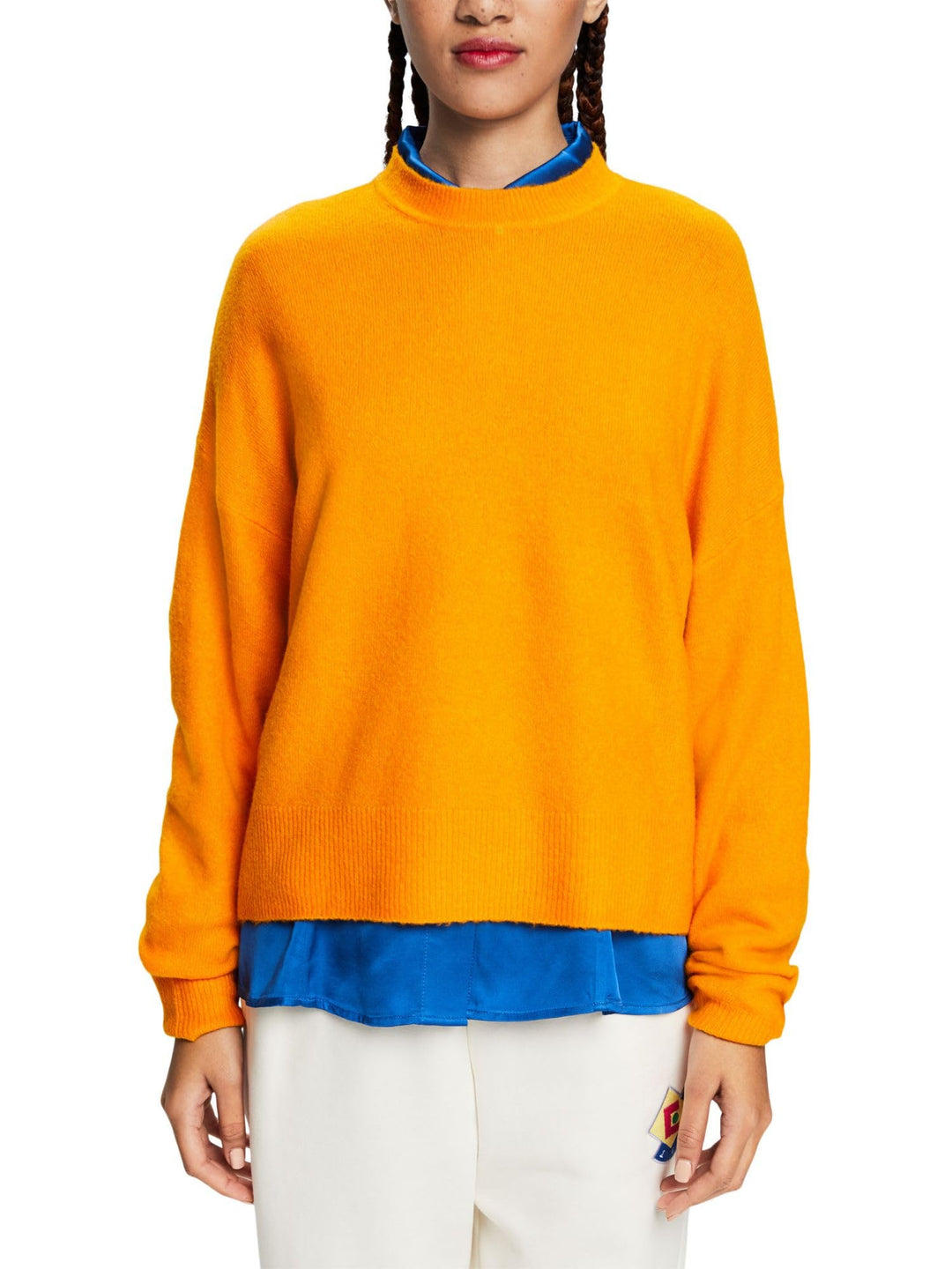 ESPRIT Damen Pullover XS 834/Golden Orange 5, XS 834/Golden Orange 5