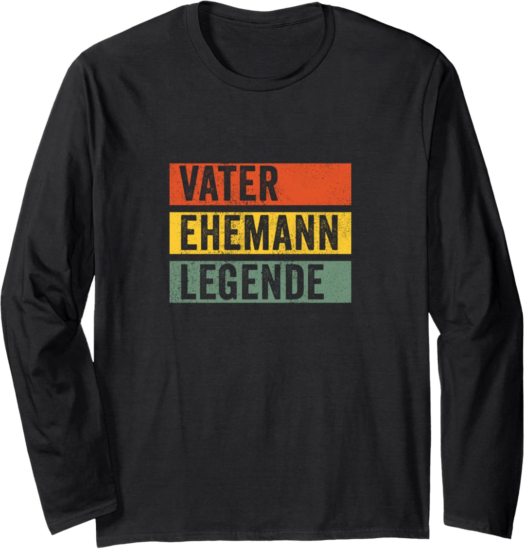 Vater Ehemann Legende - Bester Papa Lustiges Herren Langarmshirt