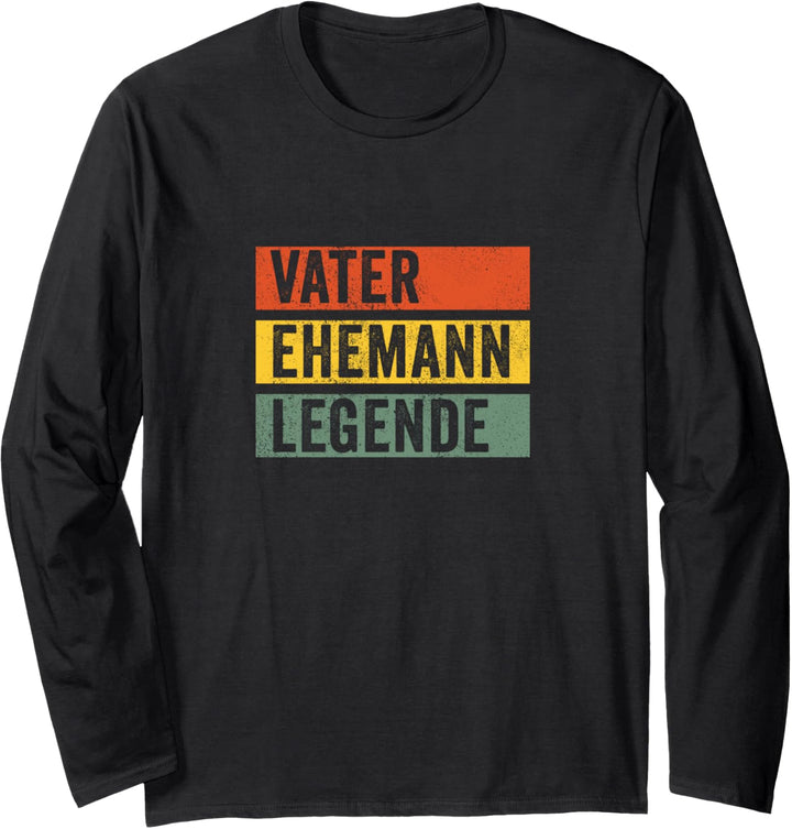 Vater Ehemann Legende - Bester Papa Lustiges Herren Langarmshirt