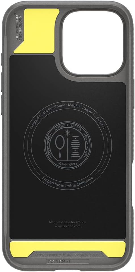 Spigen Rugged Armor MagFit Hülle für iPhone 16 Pro Max, Kompatibel mit MagSafe Zubehör -Grau Gray, G