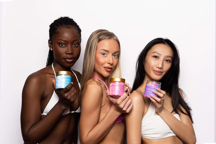 Care Bear Glättendes Körperpeeling 350 g, Тotes Мeersalz Peeling, intensiv feuchtigkeitsspendende Gu