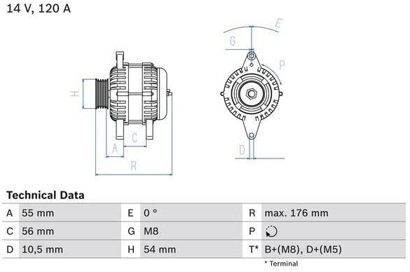 BOSCH 0986046150 Generator