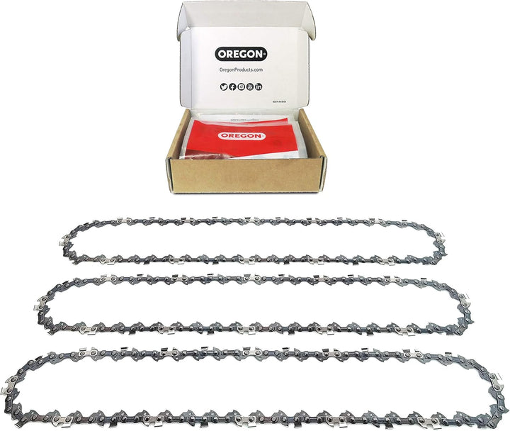 Oregon Kettensäge Öl, 5L & 3er-Pack Sägekette 35cm 3/8" LP für 35cm Schiene - 52 Antriebsglieder, 1.