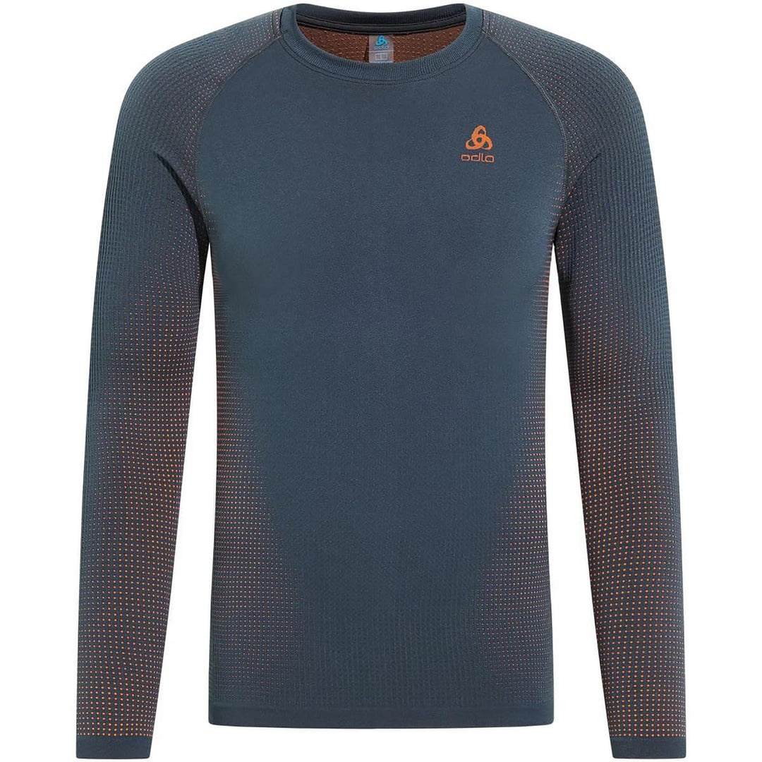 Odlo Herren Performance Warm Eco_196192 Funktionsunterwäsche Langarm Shirt (1er Pack) XL India Ink,