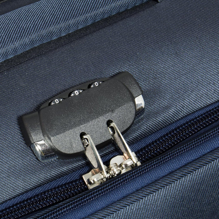 Trendyshop365 Weichgepäck Koffer-Set 3-teilig Maribor 4 Rollen Zahlenschloss Blau Kofferset 3 teilig