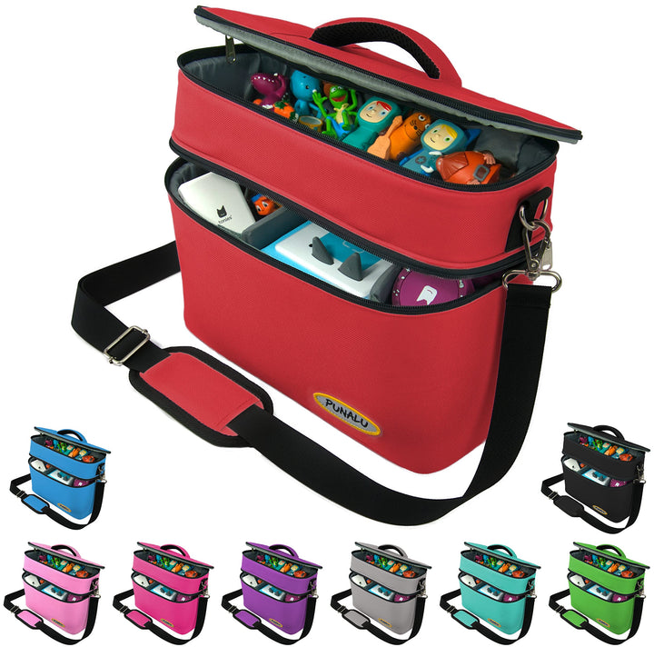 Toniebox Tasche XL kompatibel mit Toniebox 1 & 2 – Platz für bis zu 68 Hörfiguren, Kopfhörer & Lades
